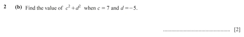 Question 2(b) - Cambridge IGCSE Maths Past Papers - Core Calculator - Paper 3 - TZ2 June 2024