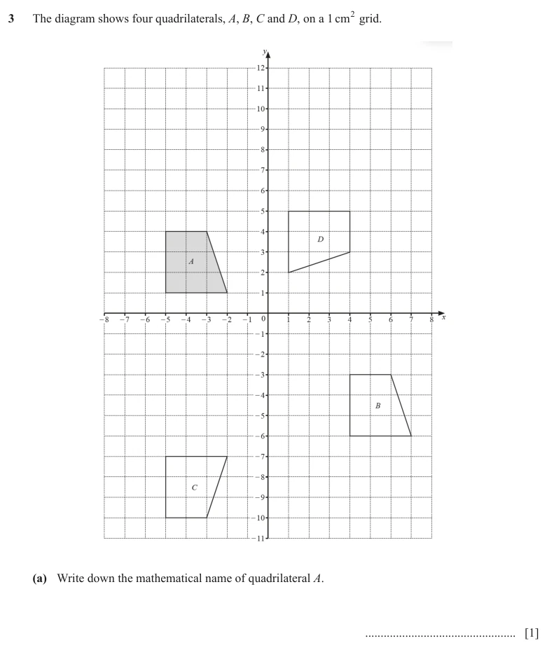 Question 3(a) - Cambridge IGCSE Maths Past Papers - Core Calculator - Paper 3 - TZ2 June 2024