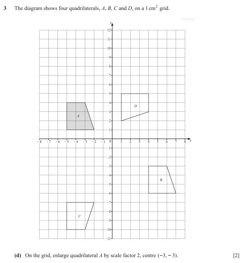 Question 3(d) - Cambridge IGCSE Maths Past Papers - Core Calculator - Paper 3 - TZ2 June 2024