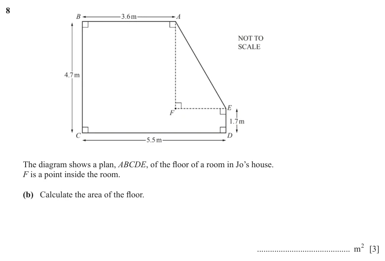 Question 8(b) - Cambridge IGCSE Maths Past Papers - Core Calculator - Paper 3 - TZ2 June 2024