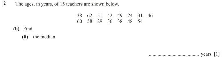 Question 2(b)(ii) - Cambridge IGCSE Maths Past Papers - Core Calculator - Paper 3 - TZ1 November 2023