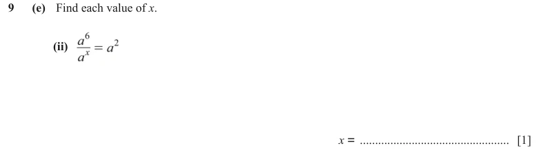 Question 9(e)(ii) - Cambridge IGCSE Maths Past Papers - Core Calculator - Paper 3 - TZ1 November 2023