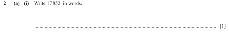 Question 2(a)(i) - Cambridge IGCSE Maths Past Papers - Core Calculator - Paper 3 - TZ2 November 2023