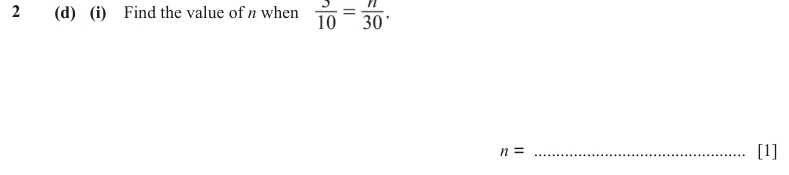 Question 2(d)(i) - Cambridge IGCSE Maths Past Papers - Core Calculator - Paper 3 - TZ2 November 2023