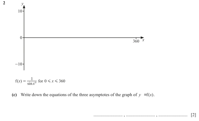 Question 2(c) - Cambridge IGCSE Maths Past Papers - Core Calculator - Paper 4 - TZ1 November 2023