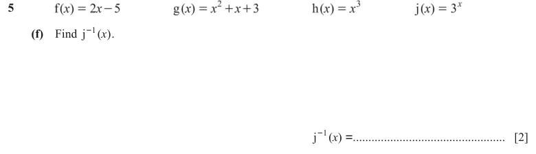 Question 5(f) - Cambridge IGCSE Maths Past Papers - Core Calculator - Paper 4 - TZ1 November 2023