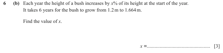 Question 6(b) - Cambridge IGCSE Maths Past Papers - Core Calculator - Paper 4 - TZ1 November 2023