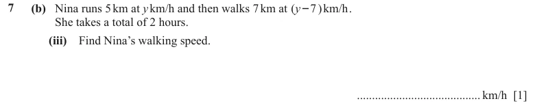 Question 7(b)(iii) - Cambridge IGCSE Maths Past Papers - Core Calculator - Paper 4 - TZ1 November 2023