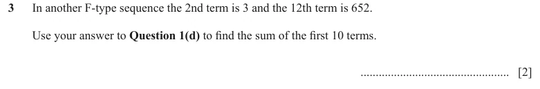 Question 3 - Cambridge IGCSE Maths Past Papers - Core Calculator - Paper 5 - TZ1 November 2023