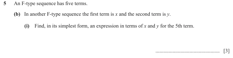 Question 5(b)(i) - Cambridge IGCSE Maths Past Papers - Core Calculator - Paper 5 - TZ1 November 2023