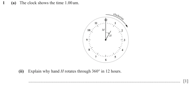 Question 1(a)(ii) - Cambridge IGCSE Maths Past Papers - Core Calculator - Paper 5 - TZ2 November 2023