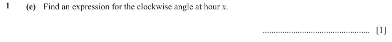 Question 1(e) - Cambridge IGCSE Maths Past Papers - Core Calculator - Paper 5 - TZ2 November 2023