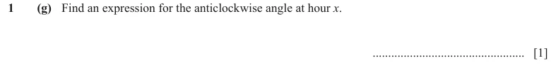 Question 1(g) - Cambridge IGCSE Maths Past Papers - Core Calculator - Paper 5 - TZ2 November 2023