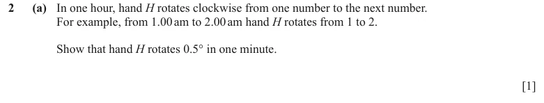 Question 2(a) - Cambridge IGCSE Maths Past Papers - Core Calculator - Paper 5 - TZ2 November 2023
