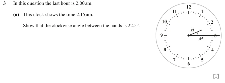 Question 3(a) - Cambridge IGCSE Maths Past Papers - Extended Calculator - Paper 6 - TZ2 November 2023