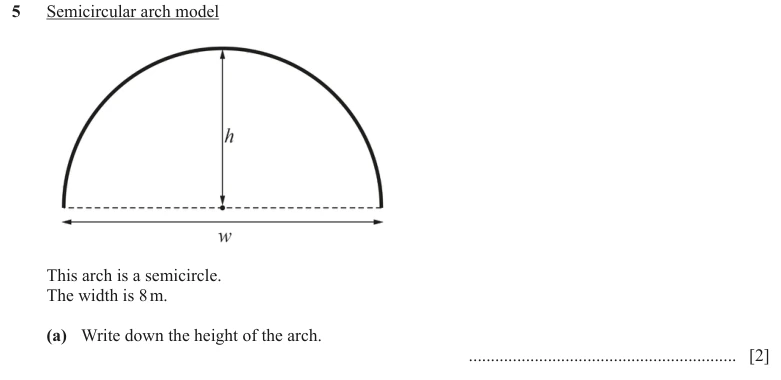 Question 5(a) - Cambridge IGCSE Maths Past Papers - Extended Calculator - Paper 6 - TZ2 November 2023