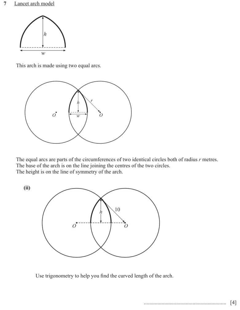 Question 7(c)(ii) - Cambridge IGCSE Maths Past Papers - Extended Calculator - Paper 6 - TZ2 November 2023