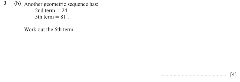 Question 3(b) - Cambridge IGCSE Maths Past Papers - Extended Calculator - Paper 6 - TZ3 November 2023