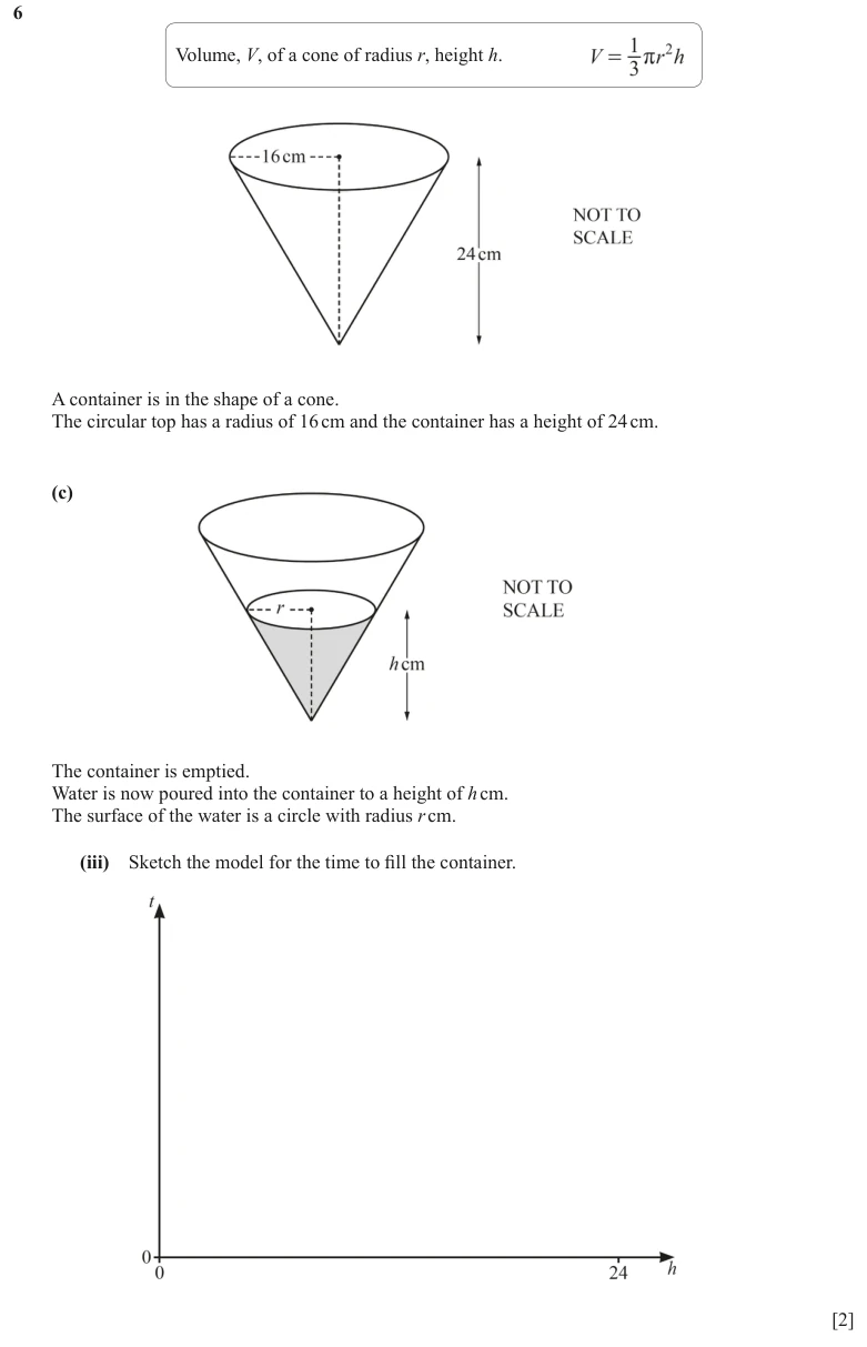 Question 6(c)(iii) - Cambridge IGCSE Maths Past Papers - Extended Calculator - Paper 6 - TZ3 November 2023