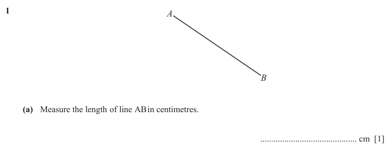 Question 1(a) - Cambridge IGCSE Maths Past Papers - Core Calculator - Paper 3 - TZ1 November 2025