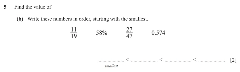 Question 5(b) - Cambridge IGCSE Maths Past Papers - Core Calculator - Paper 3 - TZ1 November 2025