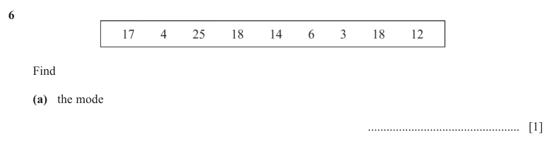 Question 6(a) - Cambridge IGCSE Maths Past Papers - Core Calculator - Paper 3 - TZ1 November 2025