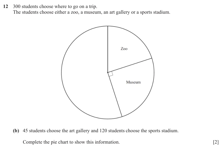 Question 12(b) - Cambridge IGCSE Maths Past Papers - Core Calculator - Paper 3 - TZ1 November 2025