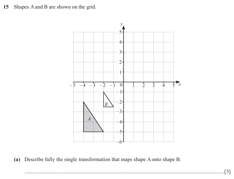 Question 15(a) - Cambridge IGCSE Maths Past Papers - Core Calculator - Paper 3 - TZ1 November 2025
