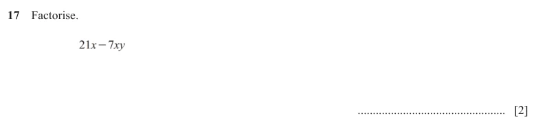 Question 17 - Cambridge IGCSE Maths Past Papers - Core Calculator - Paper 3 - TZ1 November 2025
