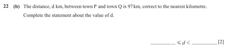 Question 22(b) - Cambridge IGCSE Maths Past Papers - Core Calculator - Paper 3 - TZ1 November 2025
