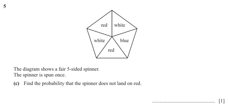 Question 5(c) - Cambridge IGCSE Maths Past Papers - Core Calculator - Paper 3 - TZ3 November 2025