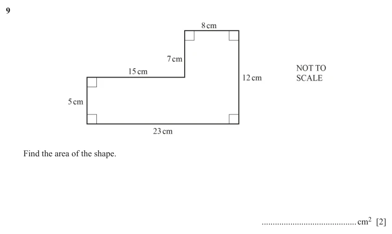 Question 9 - Cambridge IGCSE Maths Past Papers - Core Calculator - Paper 3 - TZ3 November 2025