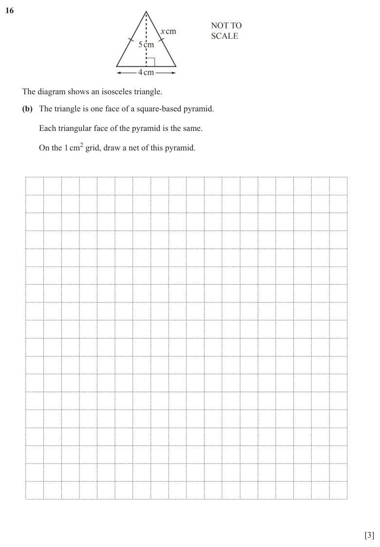 Question 16(b) - Cambridge IGCSE Maths Past Papers - Core Calculator - Paper 3 - TZ3 November 2025
