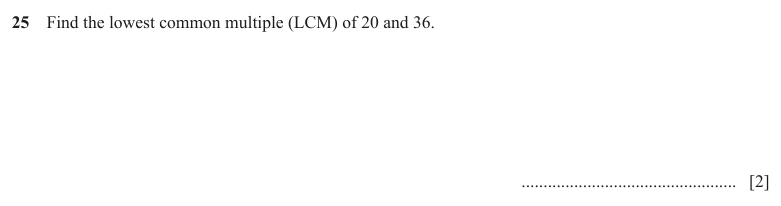 Question 25 - Cambridge IGCSE Maths Past Papers - Core Calculator - Paper 3 - TZ3 November 2025
