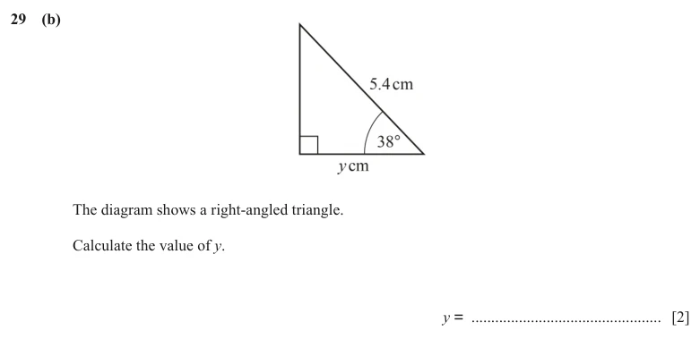 Question 29(b) - Cambridge IGCSE Maths Past Papers - Core Calculator - Paper 3 - TZ3 November 2025