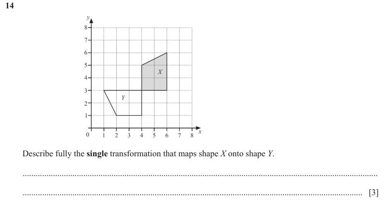 Question 14 - Cambridge IGCSE Maths Past Papers - Core Non Calculator - Paper 1 - TZ1 November 2023