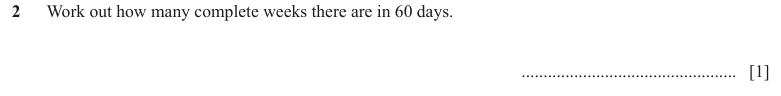 Question 2 - Cambridge IGCSE Maths Past Papers - Core Non Calculator - Paper 1 - TZ2 November 2023