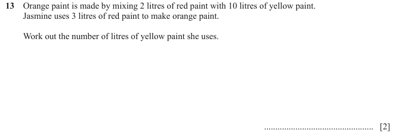 Question 13 - Cambridge IGCSE Maths Past Papers - Core Non Calculator - Paper 1 - TZ2 November 2023