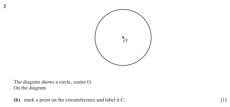 Question 2(b) - Cambridge IGCSE Maths Past Papers - Core Non Calculator - Paper 1 - TZ1 November 2025