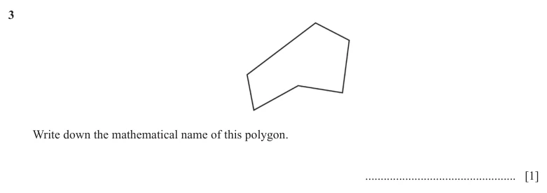 Question 3 - Cambridge IGCSE Maths Past Papers - Core Non Calculator - Paper 1 - TZ1 November 2025