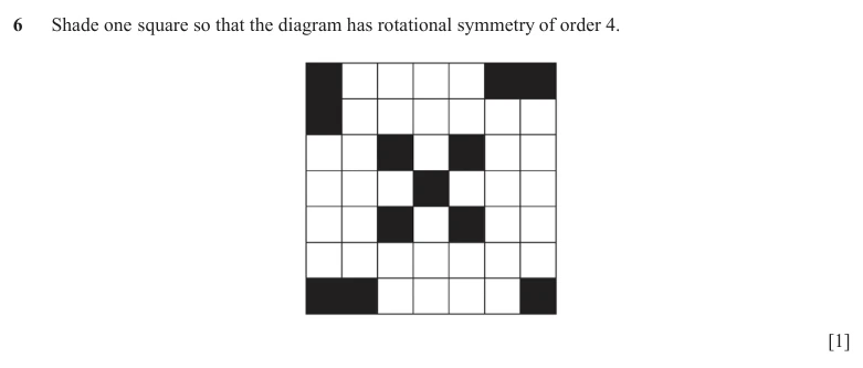 Question 6 - Cambridge IGCSE Maths Past Papers - Core Non Calculator - Paper 1 - TZ1 November 2025