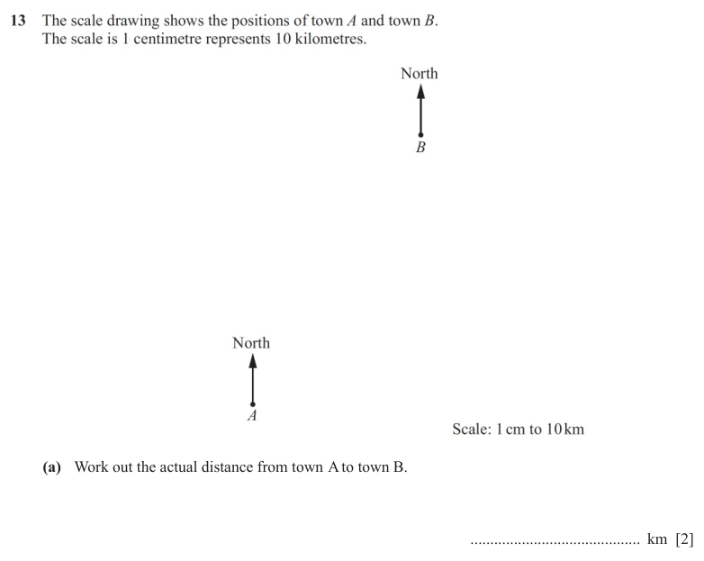 Question 13(a) - Cambridge IGCSE Maths Past Papers - Core Non Calculator - Paper 1 - TZ1 November 2025