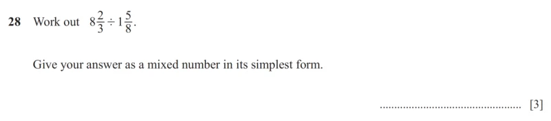 Question 28 - Cambridge IGCSE Maths Past Papers - Core Non Calculator - Paper 1 - TZ1 November 2025