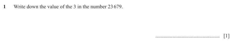 Question 1 - Cambridge IGCSE Maths Past Papers - Core Non Calculator - Paper 1 - TZ2 November 2025
