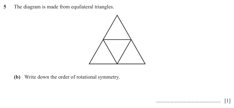 Question 5(b) - Cambridge IGCSE Maths Past Papers - Core Non Calculator - Paper 1 - TZ2 November 2025