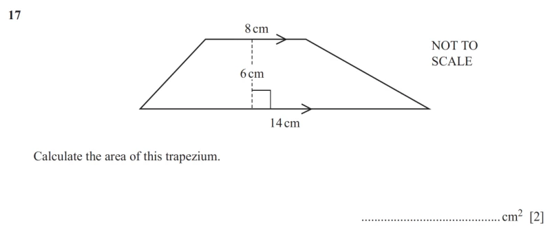 Question 17 - Cambridge IGCSE Maths Past Papers - Core Non Calculator - Paper 1 - TZ2 November 2025