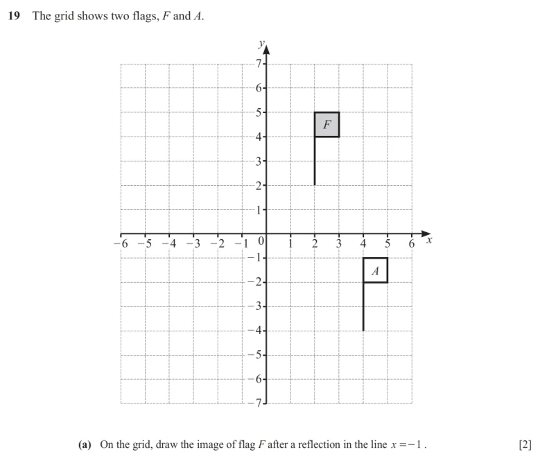 Question 19(a) - Cambridge IGCSE Maths Past Papers - Core Non Calculator - Paper 1 - TZ2 November 2025