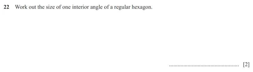 Question 22 - Cambridge IGCSE Maths Past Papers - Core Non Calculator - Paper 1 - TZ2 November 2025