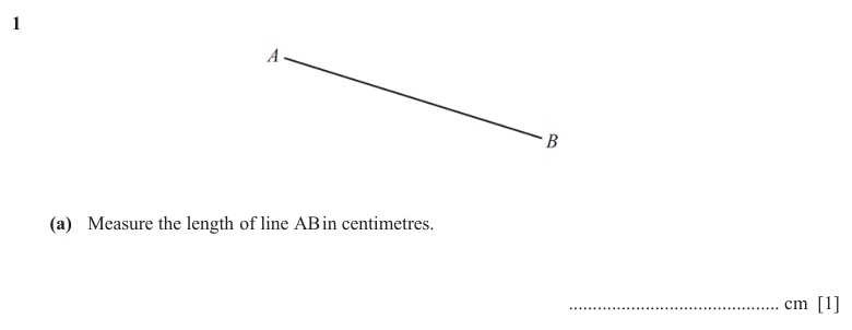 Question 1(a) - Cambridge IGCSE Maths Past Papers - Core Non Calculator - Paper 1 - TZ3 November 2025