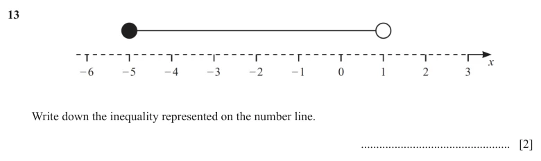 Question 13 - Cambridge IGCSE Maths Past Papers - Core Non Calculator - Paper 1 - TZ3 November 2025